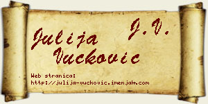 Julija Vučković vizit kartica